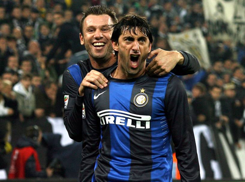 Juventus-Inter, 03/11/2012 . Con Diego Milito 